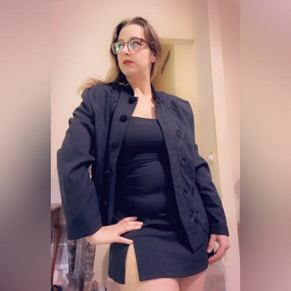 90s oversized soutache blazer - Picture 2 of 12